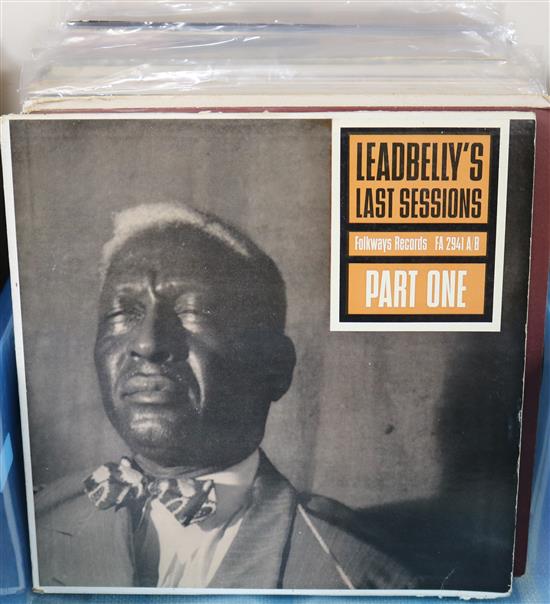 71 Blues and Folk Records to include Leadbelly and Nina Simone